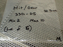 Load image into Gallery viewer, Hit/Gear 33D-D5 32 Teeth Min 2 Max 10 New Old Stock (Lot of 5)
