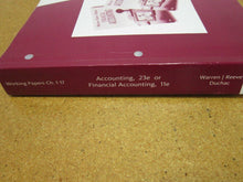 Load image into Gallery viewer, Accounting Working Papers Chapters 1-17 Warren Reeve Duchac Great Shape
