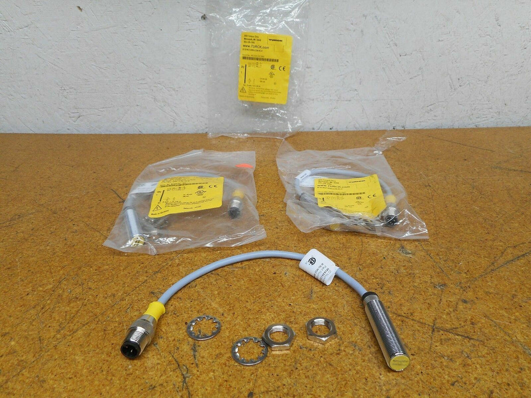 Turck BI3U-M12-RP6X 0.2M-RS4T M1634102-000 (3) Sensors 10-30VDC 200mA 3mm NEW