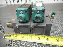 Load image into Gallery viewer, Numatics (2) 082SA415M019M61 Solenoid Valves 24VDC With Flexi-Blok Manifold Used
