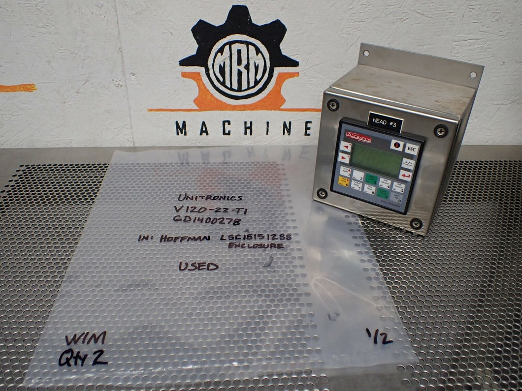 Unitronics V120-22-T1 GD1400278  Controller With Hoffman LSC151512SS Enclosure