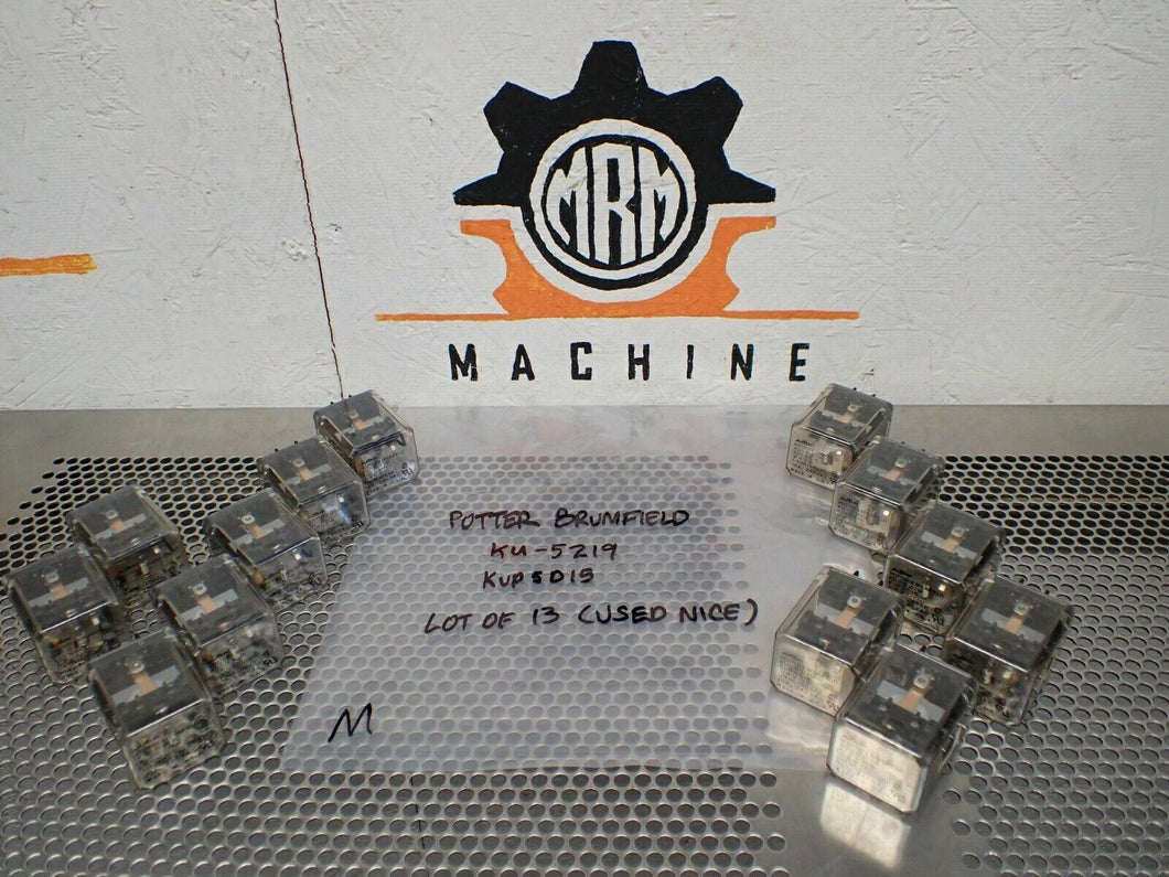 Potter & Brumfield KU-5219 KUP5D15 Relays 24VDC Used With Warranty (Lot of 13)