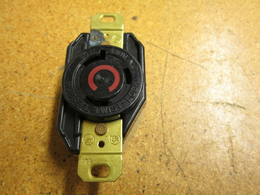 Hubbell 30A 480VAC Twist Lock Receptacle Gently Used