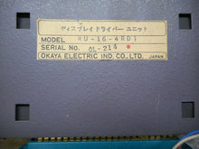 Load image into Gallery viewer, OKAYA Electric RU-16-4RD1 Plasma Display Unit Used With Warranty
