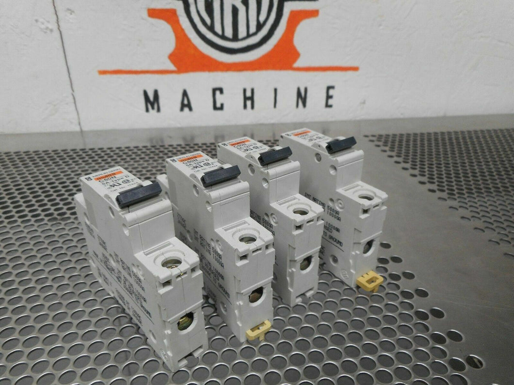 Merlin Gerin 17424 C60N 5A Type D (4) Circuit Breakers 277V Used With Warranty