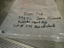 Load image into Gallery viewer, Royal Oak X99-T6 Green Rowmark Pushbutton Legend Plates New (Lot of 544)
