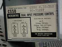 Load image into Gallery viewer, Mercoid MERCONTROL CSS0 R.10-150 80-71297 Dual Input Pressure Control Used
