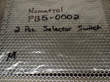 Load image into Gallery viewer, Numatrol PB5-0002 Pneumatic Selector Switch 2 Position Used With Warranty
