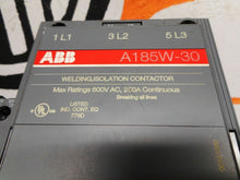 Load image into Gallery viewer, ABB A185W-30 Welding Isolation Contactor 250A 600VAC &amp; CEL 18-01-W0,1
