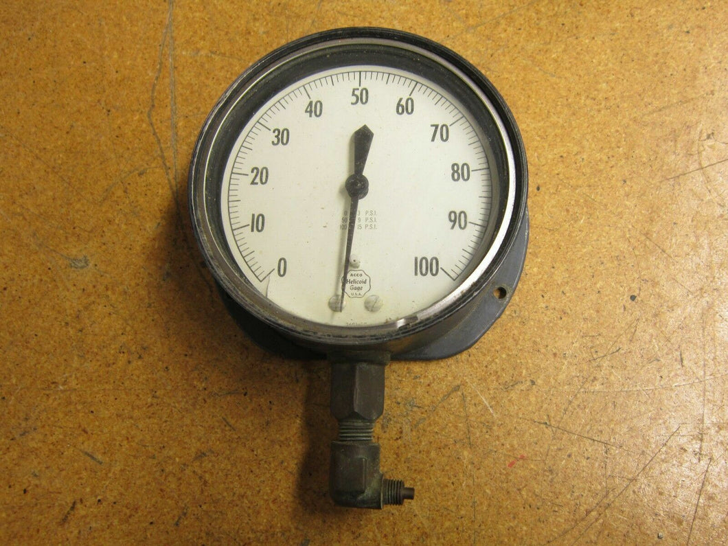 ACCO Helicoid Gage 2621-0 3-15 PSI With 1/4