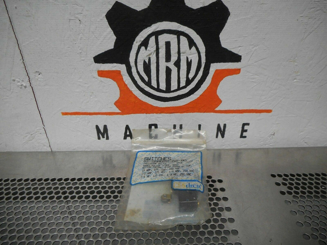 Selecta BZ-2RW822-A2-BG Short Roller Lever Switch SPDT 15A 125/250/480VAC NEW
