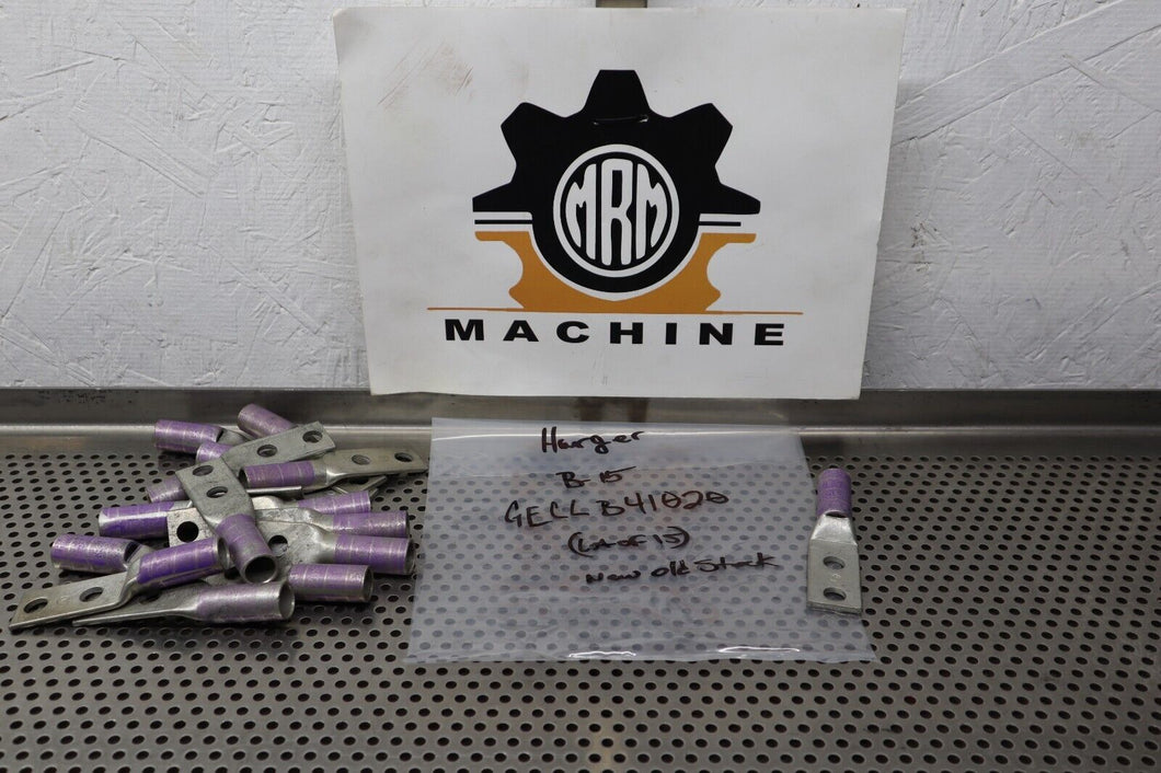 Harger B-15 GECLB41020 Purple 2-Hole Lugs New Old Stock (Lot of 15)