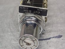 Load image into Gallery viewer, Cutler-Hammer 10250T Keyed Selector Switch (No Keys) W/ (4) Contact Blocks Used
