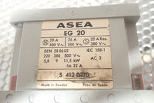 Load image into Gallery viewer, ASEA EG20 S 412 0210 Contactor 208V 60Hz Coil Used W/ Warranty See All Pictures
