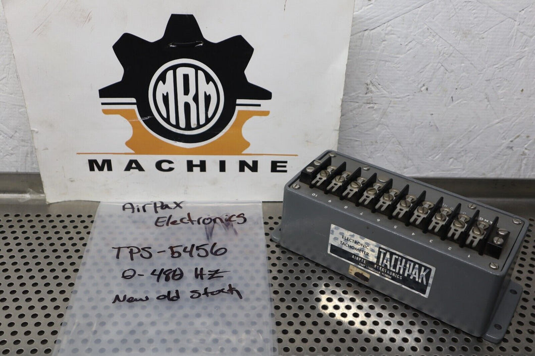AIRPAX TPS-5456 0-480Hz Electronic Tachometer New Old Stock See All Pictures