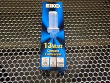 Load image into Gallery viewer, Eiko QT13/41 13Watt 4100K Quad Tube Fluorescent Lamp Base GX23-2 New (Lot of 10)
