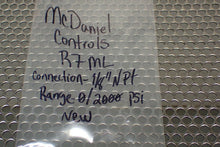 Load image into Gallery viewer, McDaniel Controls 0-2000 PSI, R7ML 1/8&quot; Gauge NEW Bronze Tube Brass Socket

