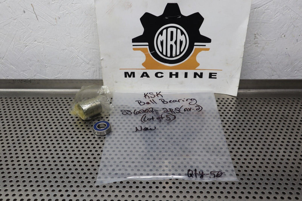 KSK SS6002-2RS(AV-2) Ball Bearings New Old Stock (Lot of 5) See All Pictures