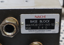 Load image into Gallery viewer, NACHI MOB-01Y-W3-10 Base Block Used With Warranty See All Pictures
