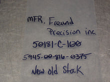 Load image into Gallery viewer, MFR. FREUND PRECISION 50181-C-100 5945-00-816-0375 Relay Armature 200OHM 28VDC
