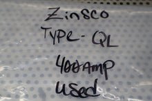 Load image into Gallery viewer, ZINSCO Type QL 400Amp Circuit Breaker 240VAC 2-Pole Used Warranty See All Pics
