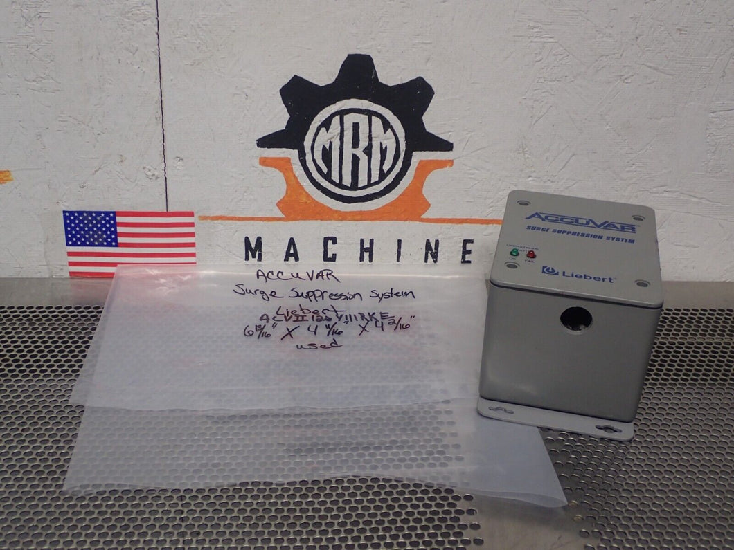 Liebert ACCUVAR Model ACVII120Y111RKE 120/208V 3Ph Surge Suppression System Used