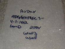 Load image into Gallery viewer, AIRPAX APG6-1REC3-4-1-102 Circuit Breakers 1A 250V Used W/ Warranty (Lot of 3)
