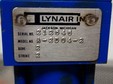 Load image into Gallery viewer, LYNAIR A-2D04-2 Cylinder 2&quot; Bore 2&quot; Stroke Used With Warranty See All Pictures

