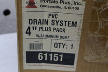 Load image into Gallery viewer, Portals Plus, Inc. 61151 PVC Drain System 4&quot; Plus Pack W/ Aluminum Dome  New
