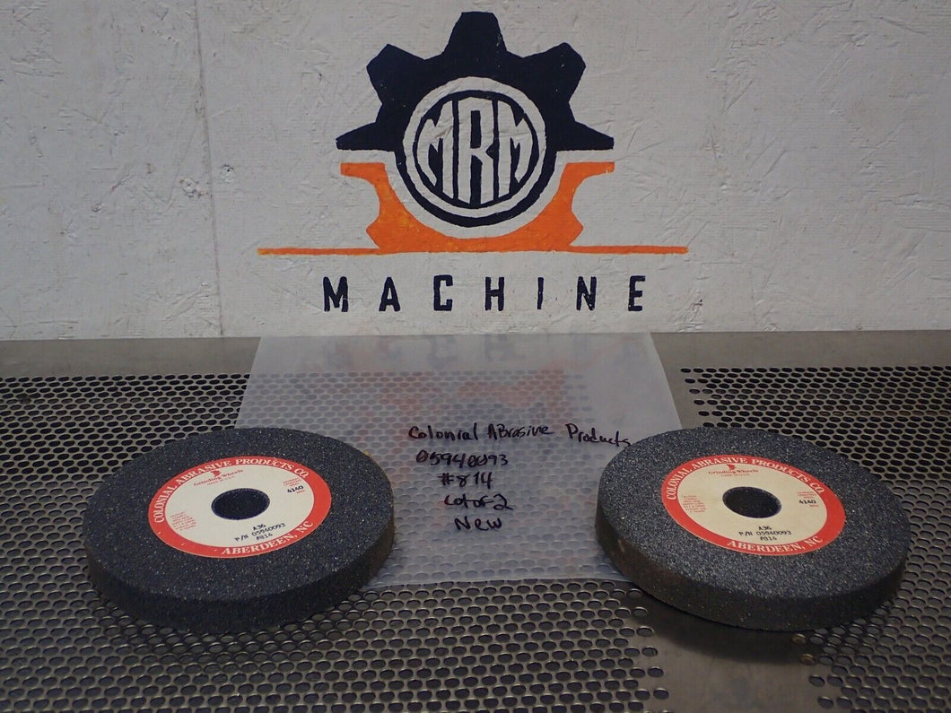 Colonial Abrasive Products 05940093 Grinding Wheel New (Lot of 2)