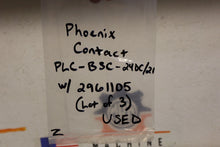 Load image into Gallery viewer, Phoenix Contact PLC-BSC-24DC/21 Base W/ 2961105 Relay Used (Lot of 3)
