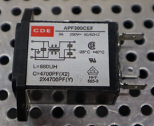Load image into Gallery viewer, CDE APF300CEF 3A 250V 50/60Hz Filtered Inlet New Old Stock (Lot of 5)
