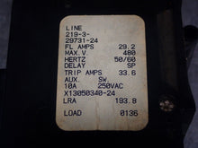 Load image into Gallery viewer, Airpax 219-3-29731-24 Circuit Breaker 29.2A FL/33.6A Trip 480V 50/60Hz Used

