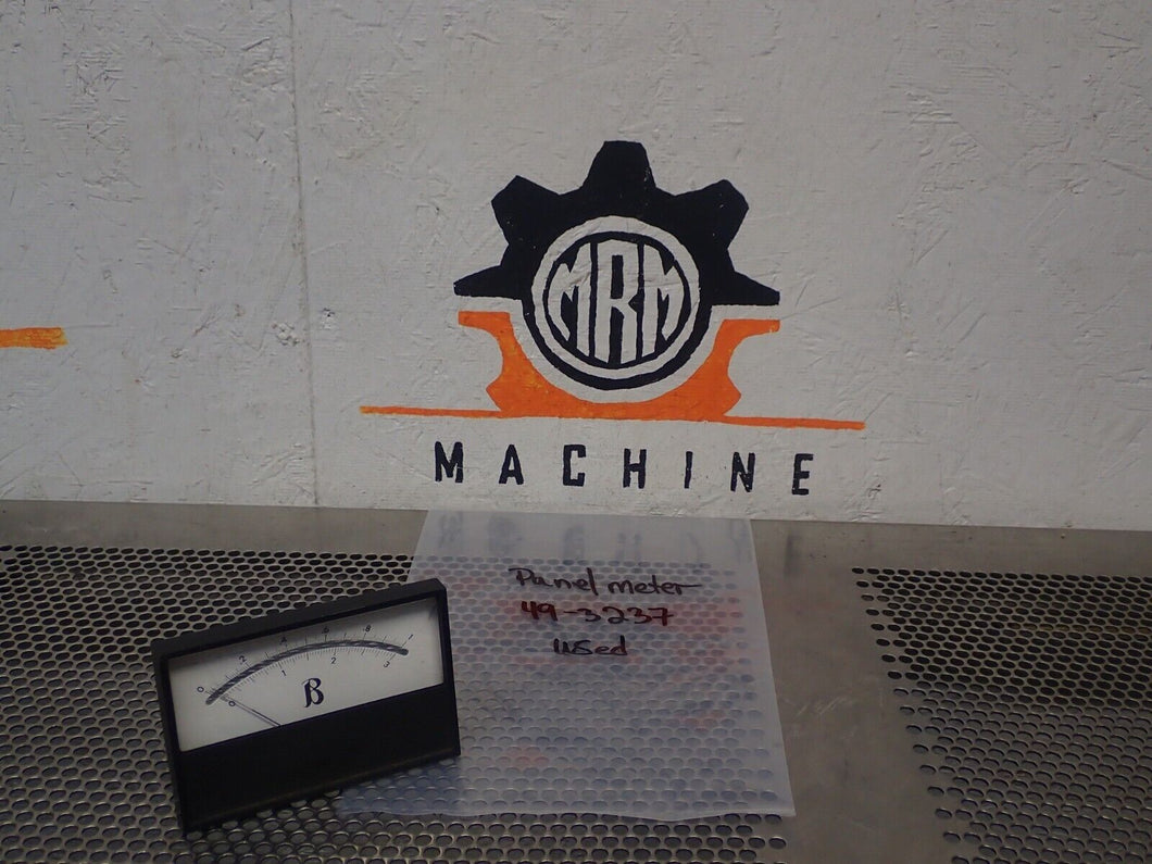 49-3237 Panel Meter 0-1 0-3 Used With Warranty See All Pictures
