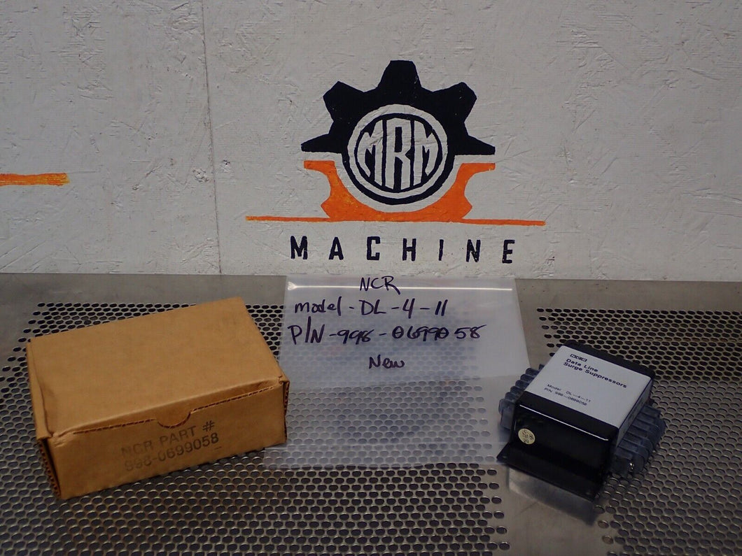 NCR Model DL-4-11 998-0699058 Data Line Surge Suppressor New Old Stock