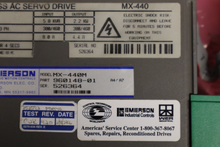 Load image into Gallery viewer, EMERSON MX-440M 960148-01 Brushless AC Servo Drive MX-440 Used (Cracked Housing)
