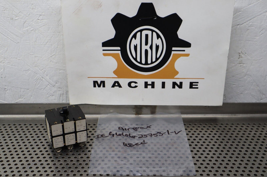 Airpax IEG666-25753-1-V Circuit Breaker 3-Pole Used With Warranty See All Pics