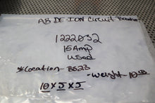 Load image into Gallery viewer, WESTINGHOUSE AB DE-ION Circuit Breaker 15A F Frame 1222032 3-Pole Used Warranty
