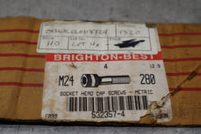 Load image into Gallery viewer, BRIGHTON-BEST 532357-4 M24 280 Socket Head Cap Screws Metric New (Lot of 4)
