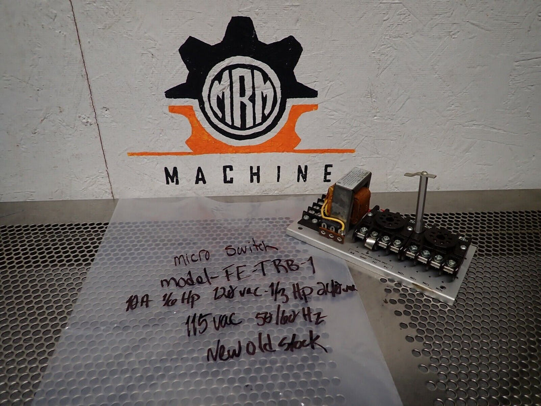 Micro Switch FE-TRB-1 Base 10A 1/6HP 120V-1/3HP 115V NEW SEE PICTURES