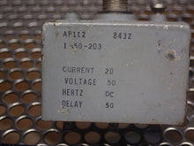 Load image into Gallery viewer, Airpax AP112 1-50-203 Toggle Circuit Breaker 20A 50V Used With Warranty
