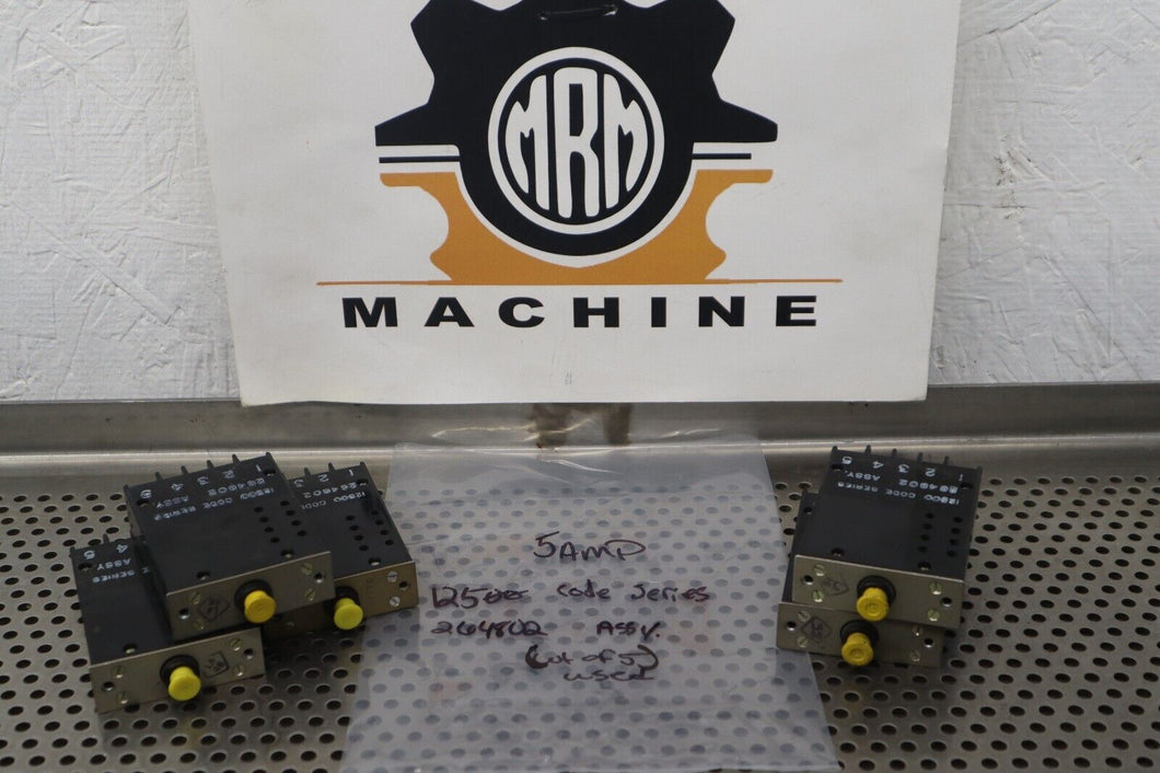 5A Circuit Breakers 2500 Code Series 264802 Used With Warranty (Lot of 5)