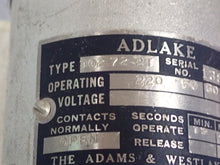 Load image into Gallery viewer, ADLAKE 902-72-2T 220VAC 50/60CY Used With Warranty
