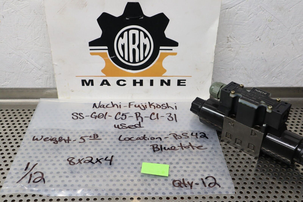 NACHI SS-G01-C5-R-C1-31 Solenoid Valve Used With Warranty See All Pictures
