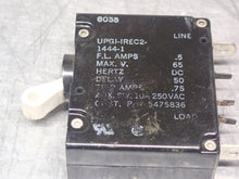 Load image into Gallery viewer, AIRPAX UPG1-1REC2-14441 Circuit Breakers .5A 65V .75A Trip Used (Lot of 2)
