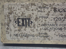 Load image into Gallery viewer, NCI Emergency Lighting EX200LEDNCI 120/277V EXIT SIGN New Old Stock See All Pics
