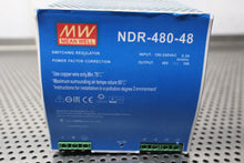 Load image into Gallery viewer, Mean Well NDR-480-48 Switching Regulator Power Supply 100-240VAC 5.3A 48V 10A
