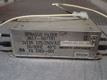 Load image into Gallery viewer, Sprague JN17-5077B1 2x13A 125/250VAC 50/60Hz Filter New Old Stock
