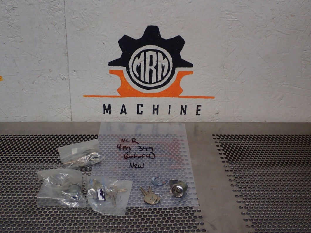 NCR 4M399 Lock Parts New Old Stock (Lot of 4) See All Pictures