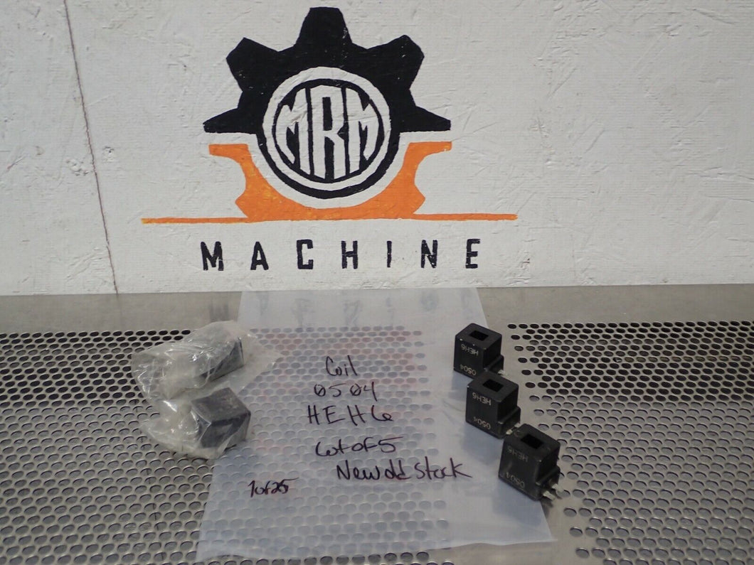 0504 HEH6 Coil NEW (LOT OF 5) 2 PRONG SEE ALL PICTURES